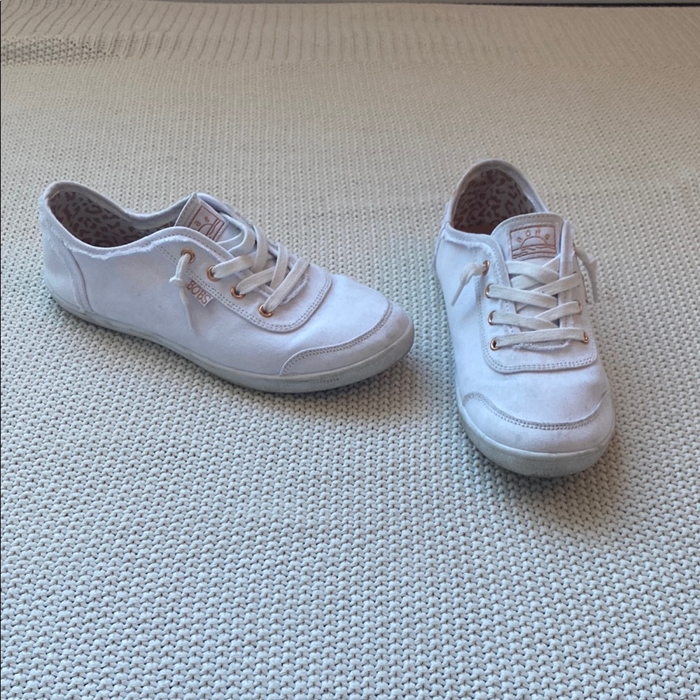 BOBS from Skechers White Sneakers Low-Top Classic